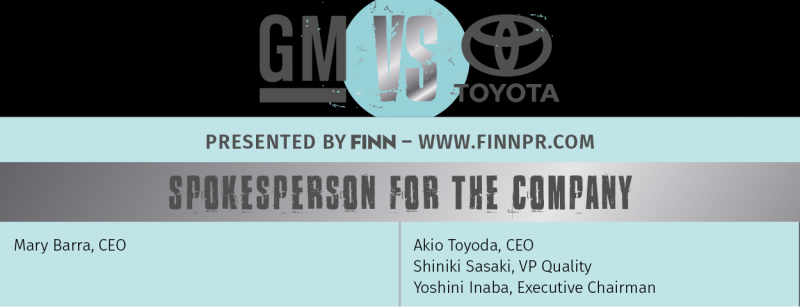 Toyota GM crisis communication